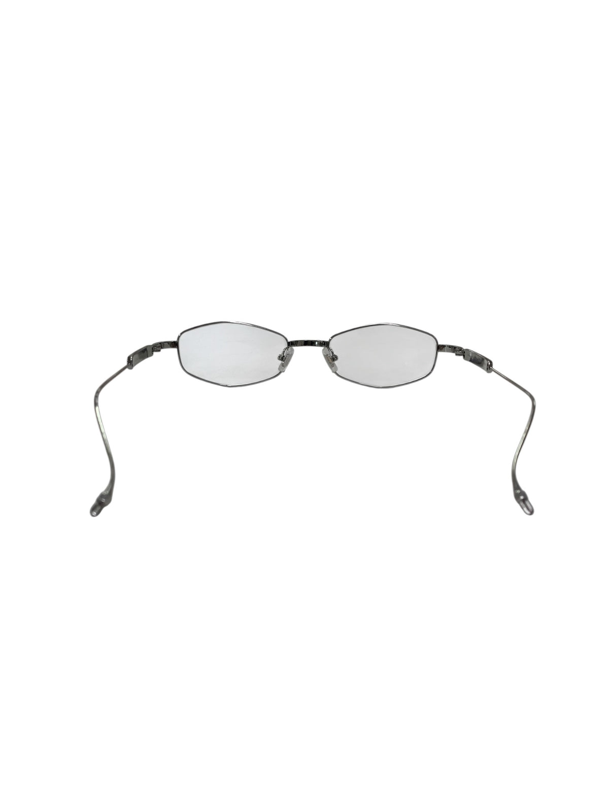 ジェントルモンスター x Maison Margiela MM218 02 メガネ シルバー / クリア メタル フルリム アングルド・オーバルシェイプ ITTHCZPB06LE