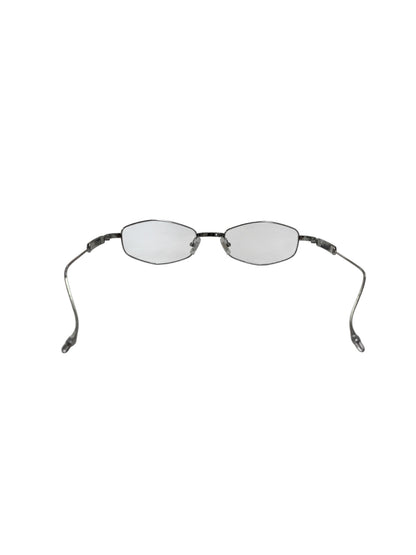 ジェントルモンスター x Maison Margiela MM218 02 メガネ シルバー / クリア メタル フルリム アングルド・オーバルシェイプ ITTHCZPB06LE