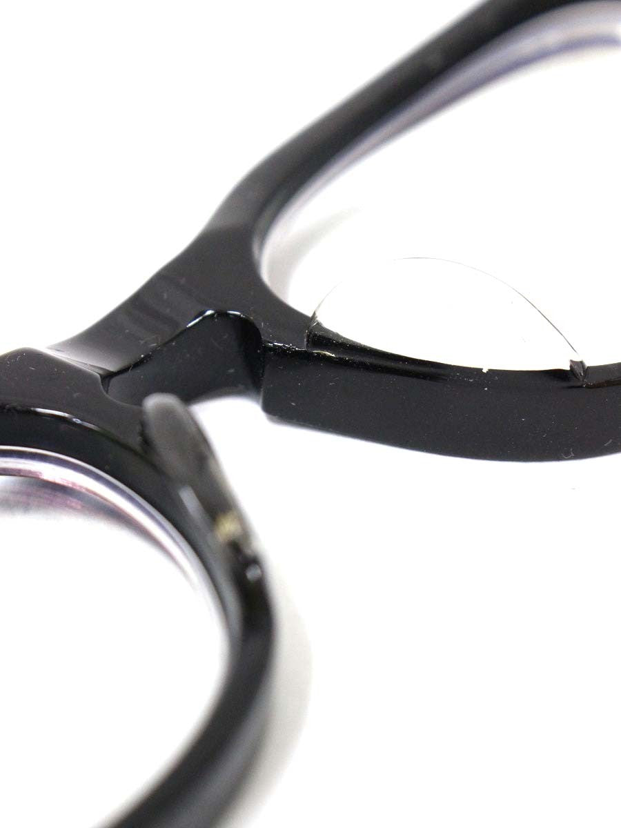 杉本圭(スギモトケイ) KS-130 メガネ ブラック セルフレーム フルリム ウェリントン IT9H9G74U49K