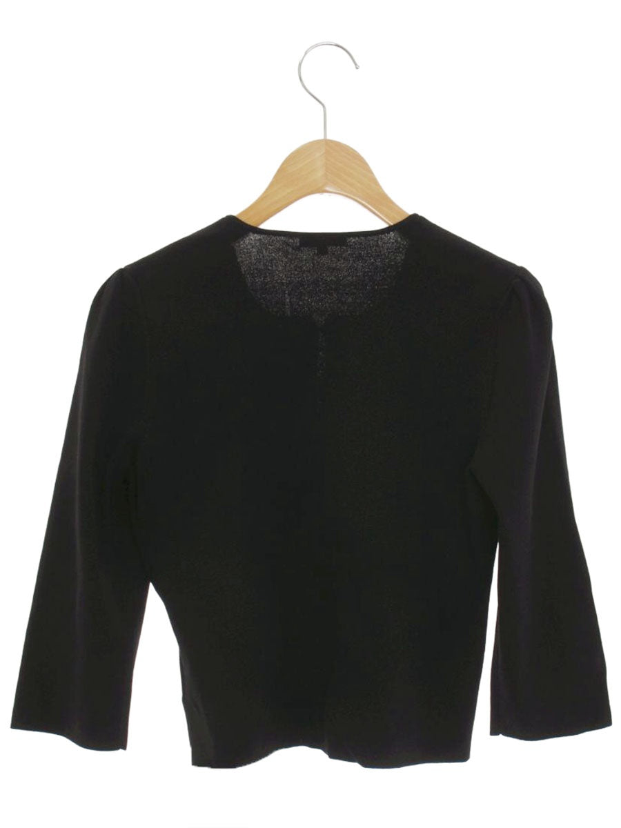 トゥービーシック W5F09-348-09 カーディガン 2 ブラック フラワーモチーフ ビジュー IT0UMXWCX0RK