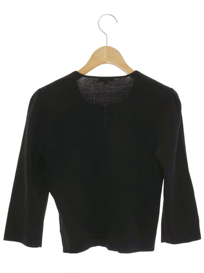 トゥービーシック W5F09-348-09 カーディガン 2 ブラック フラワーモチーフ ビジュー IT0UMXWCX0RK