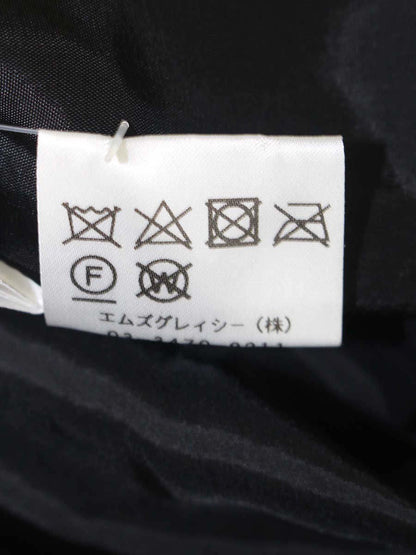 エムズグレイシー 017521 スカート 38 ピンク フラワーモチーフ 切替 ベロア ITUFZP5KH7UQ