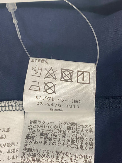 エムズグレイシー 115316 Tシャツ カットソー 38 ネイビー フラワーモチーフ ITESVEB10R52