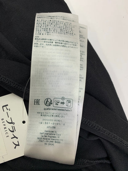 ディースクエアード Regular Fit Tee S74GD1354 D20020 L ブラック ラバーロゴ クルーネック長袖Tシャツ IT92ANS6T4O2