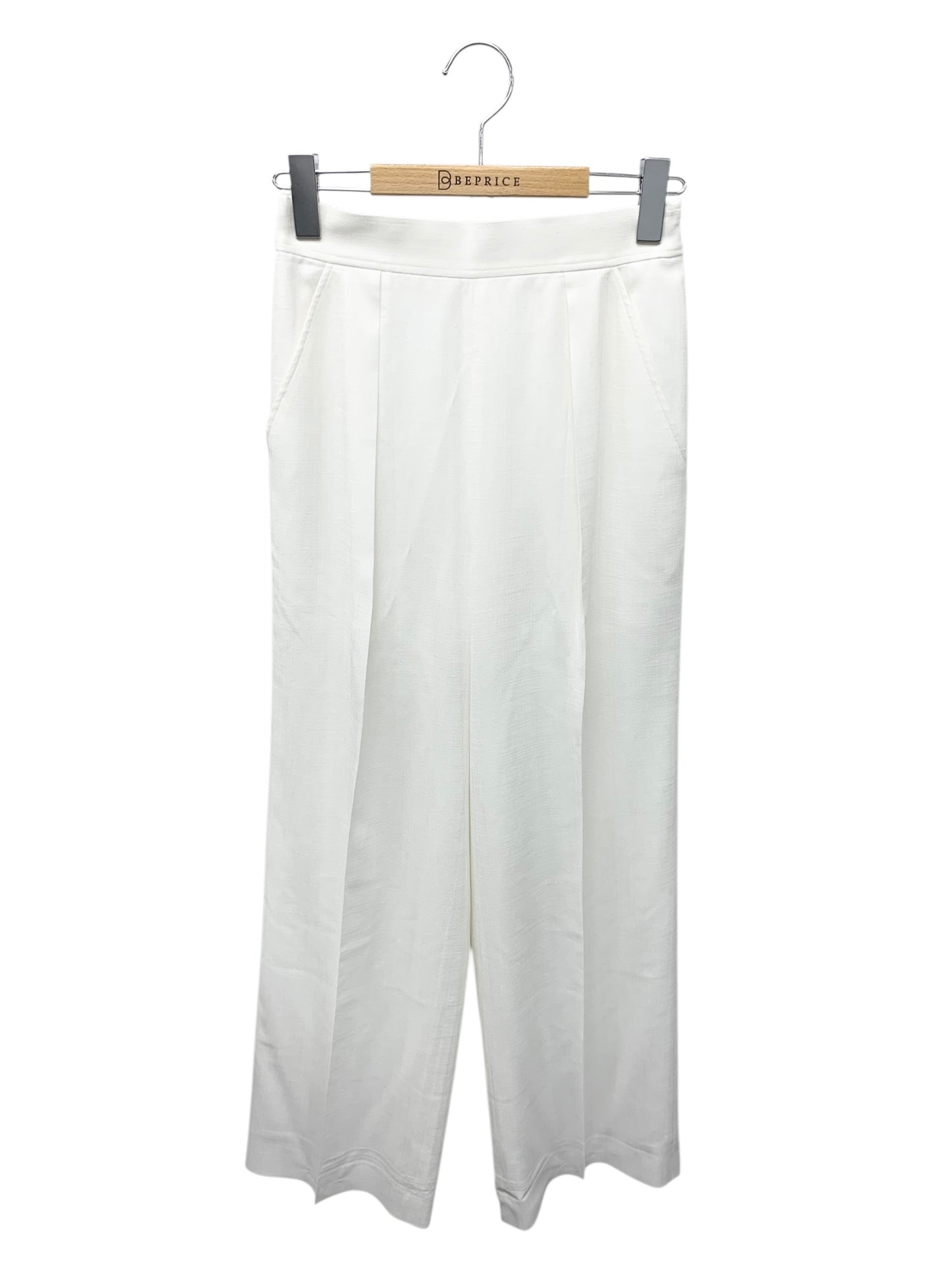 フォクシーニューヨーク VIVANT PANTS 42739 パンツ 38 ホワイト タック ITCXPD5N7ZUO