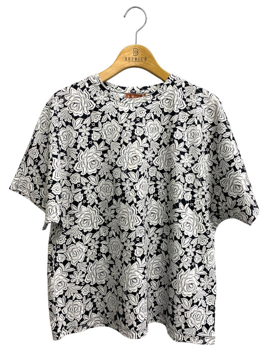 アミカ キッズ AM222C-AW05 Tシャツ F ブラック フラワーモチーフ ITUTNVY1RV2O