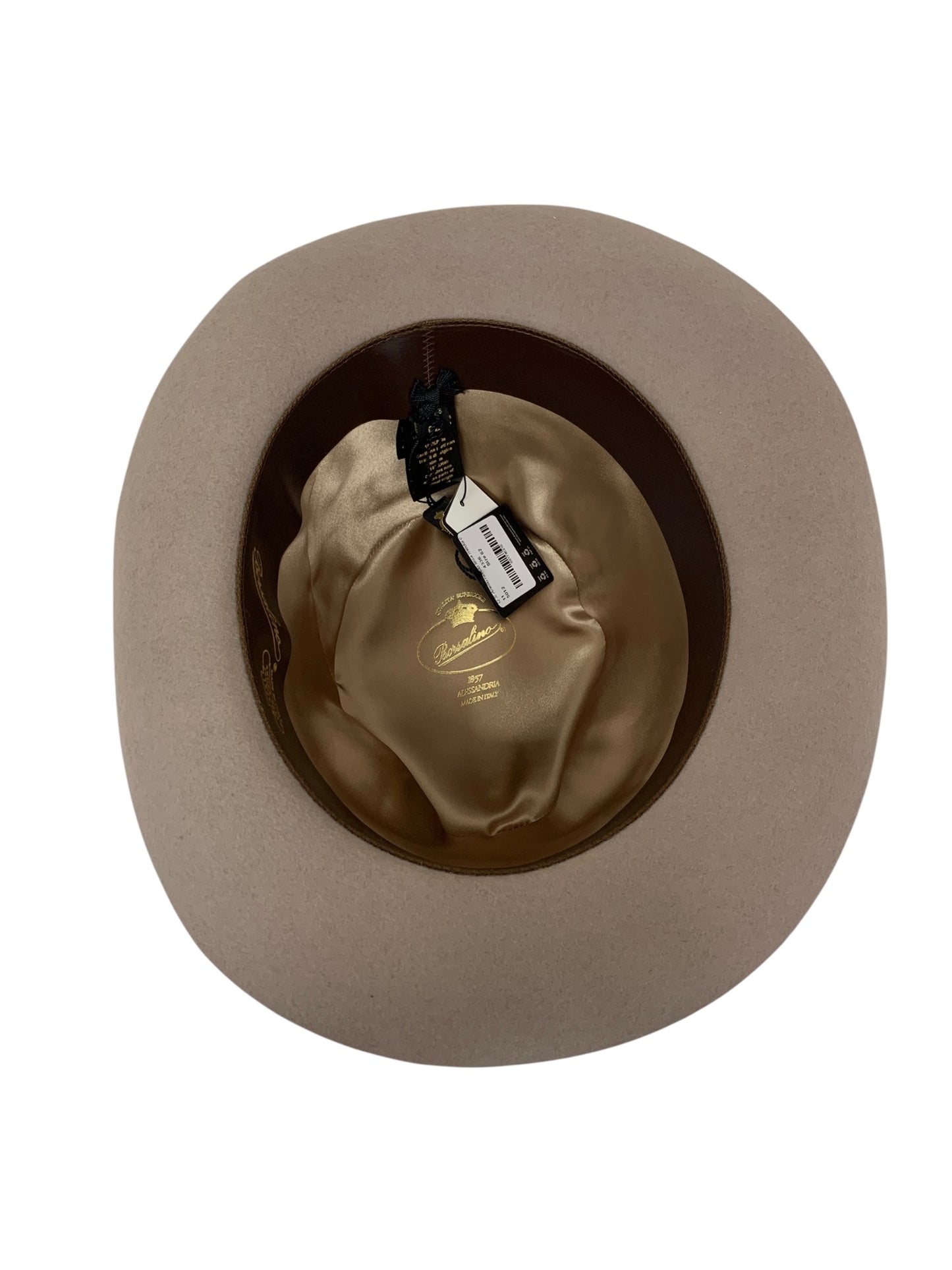 ボルサリーノ QUALITA SUPERIORE アネッロ ミディアムブリム 2321143360 ハット ベージュ クオリタ スーペリオーレ ラビットファー サイズ62 ITTHHWB7OE6K