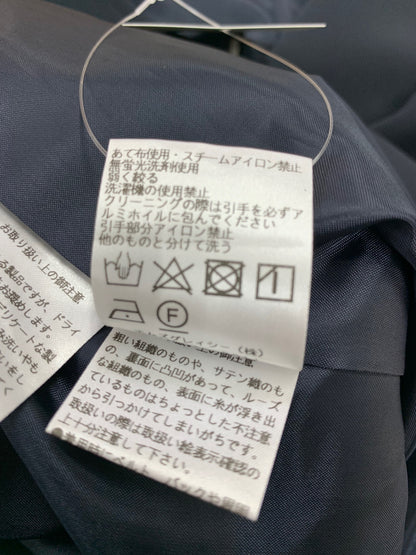 エムズグレイシー 514122 ジャケット 42 ネイビー ノーカラー リボン ジップアップ IT2UCRS0WJ6G