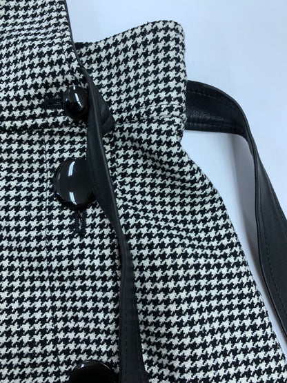 エムズグレイシー Asymmetry Skirt 917709 スカート 38 ブラック 千鳥柄 フロントボタン ITDQPVFD6REG