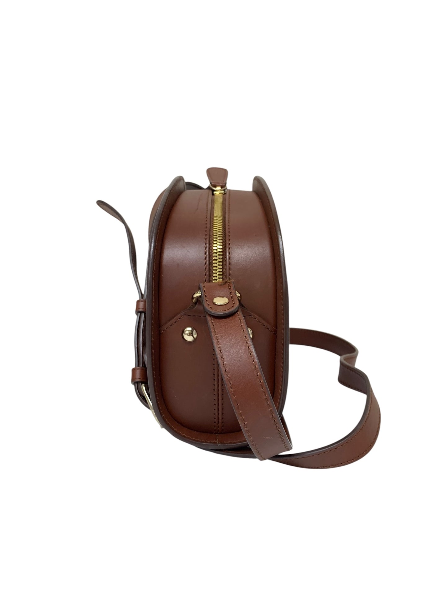 アーペーセー ショルダーバッグ ブラウン DEMI LUNE ハーフムーン レザー ITP8ZK5OVOI8 【SALE】