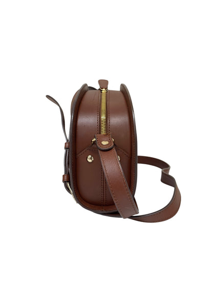 アーペーセー ショルダーバッグ ブラウン DEMI LUNE ハーフムーン レザー ITP8ZK5OVOI8 【SALE】