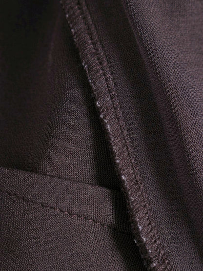 エムプルミエ ラッフル袖カットソー A827-001 カットソー 34 ブラウン ITBFNCW483WZ