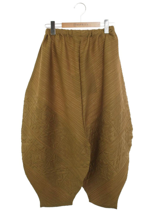 プリーツプリーズイッセイミヤケ PP21-JF612 パンツ 1 ブラウン プリーツ ITE1FPQRWC60