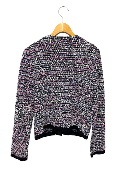 トゥービーシック W5E11-393-36 ジャケット 42 ネイビー ノーカラー ツイード IT8YUB8PJJ24 【SALE】