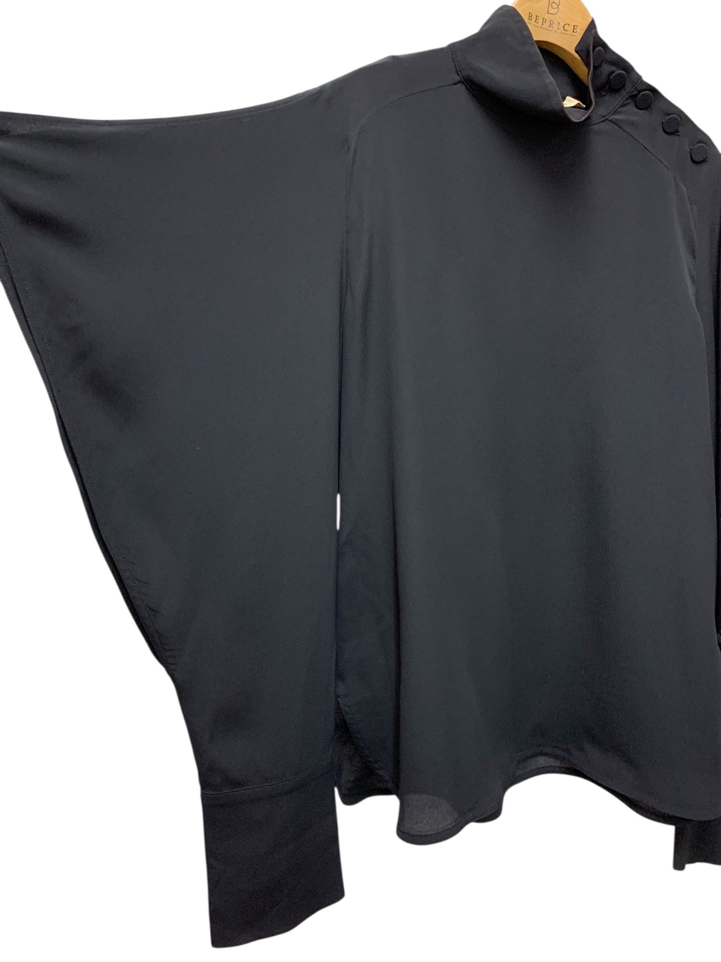 マルニ C17CAMAZ05A00TA089-00B99 プルオーバーブラウス 40 ネイビー 袖スリット IT3NVM1Z7R4S