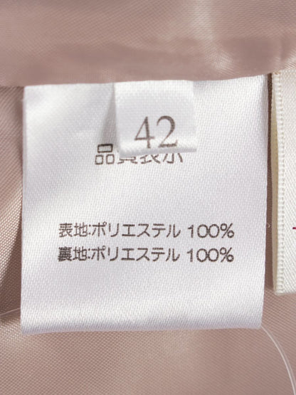 スーパービューティー スカート 42 ベージュ カットワークレース 刺繍 ITR2BBWI7HFC