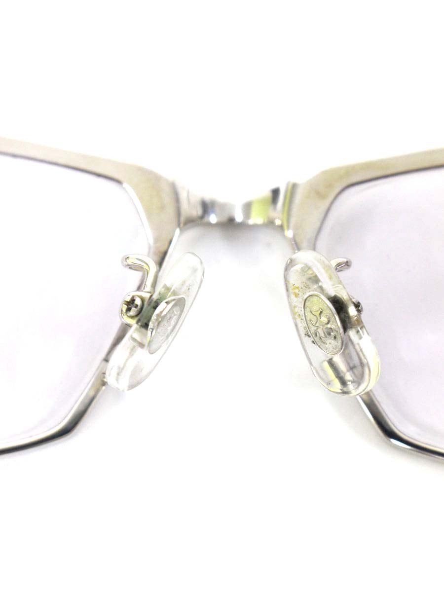 サムライ翔 SS-J214 メガネ シルバー/ホワイト メタルフレーム スクエア IT0VHUDZ6EY0