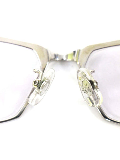 サムライ翔 SS-J214 メガネ シルバー/ホワイト メタルフレーム スクエア IT0VHUDZ6EY0