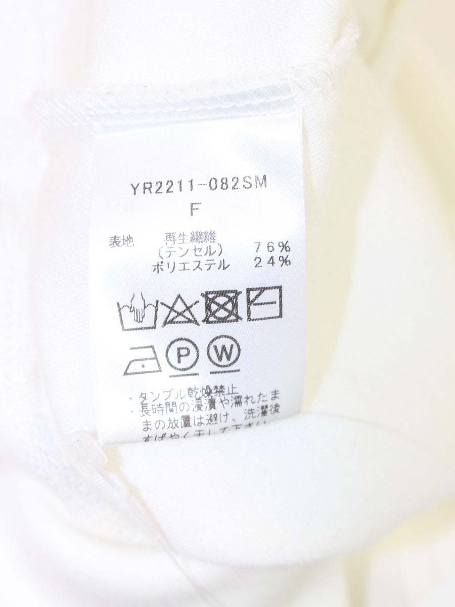 ヨリ YR2211-082SM ギャザースリーブカットソー F ホワイト ITSGZSFD2VX7