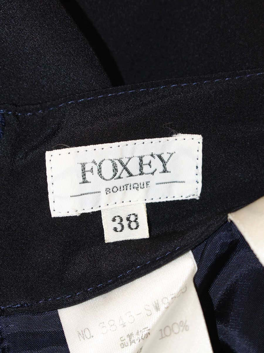 フォクシーブティック 3843-SW9505 パンツ 38 ブラック 光沢 ITASJEUTJOIO