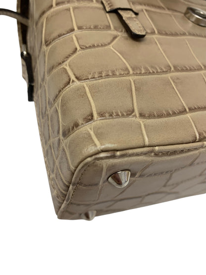 フォクシー ガトーショコラ バニティバッグ ベージュ レザー クロコ型押し 2way IT6M18WTCJDW