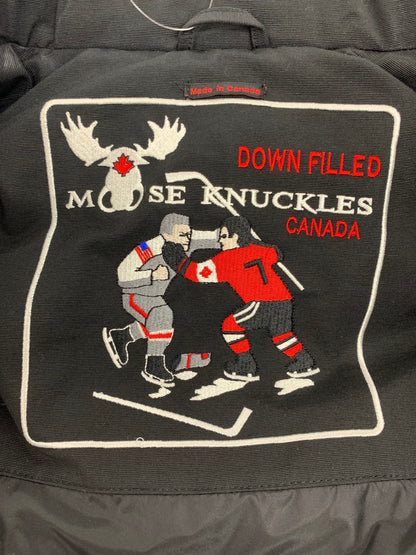 ムースナックルズ MK2229L3Q ダウンジャケット S ブラック ファーフード IT34F63DDNYG