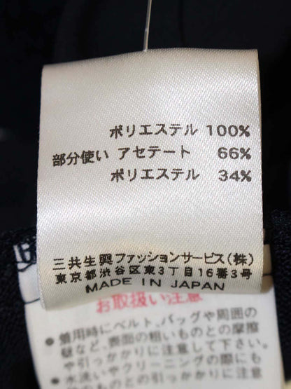レオナールスポーツ 0598097 ロングカーディガン 42 ネイビー レース 幾何柄 ITPAUXMV28UO