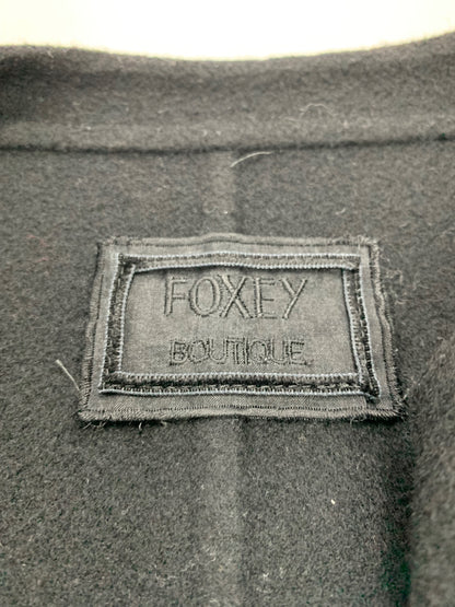 フォクシーブティック 37491 コート 38 ブラック フォックスファー カシミア ビジュー IT54P1OLEOQW