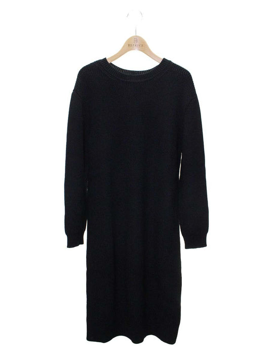 エポカ M8J05-636-09 ニットワンピース 40 ブラック IT82VXXSX3PW