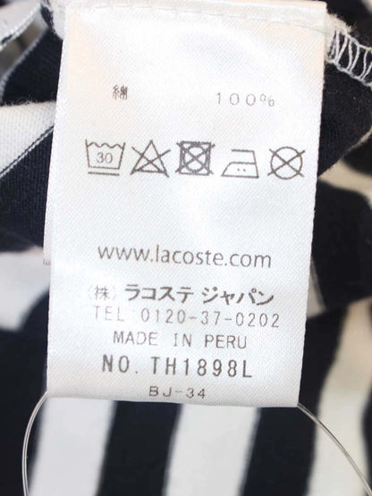 ラコステ TH1898L Tシャツ 5 ネイビー/ホワイト ボーダー ITS6Q3EXUNEM