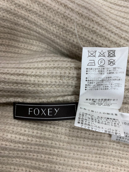 フォクシーブティック ニットトップ アグリス 39115 セーター F ベージュ タートルネック カシミヤ IT8ZCV9713SK