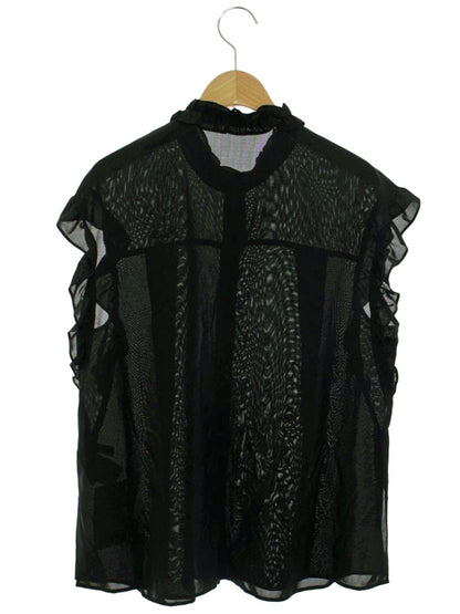 ルネ 6321320 ブラウス 38 ブラック シースルー IT36KF99809A