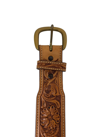 ファニー HAND TOOLS & HAND DYE ベルト ブラウン レザー ITQI0QW6VXR4 【SALE】