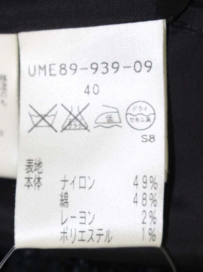 トゥービーシック UME89-939-09 ワンピース 40 ネイビーブラック ティアード ツイード ITBLVOHJPWC8