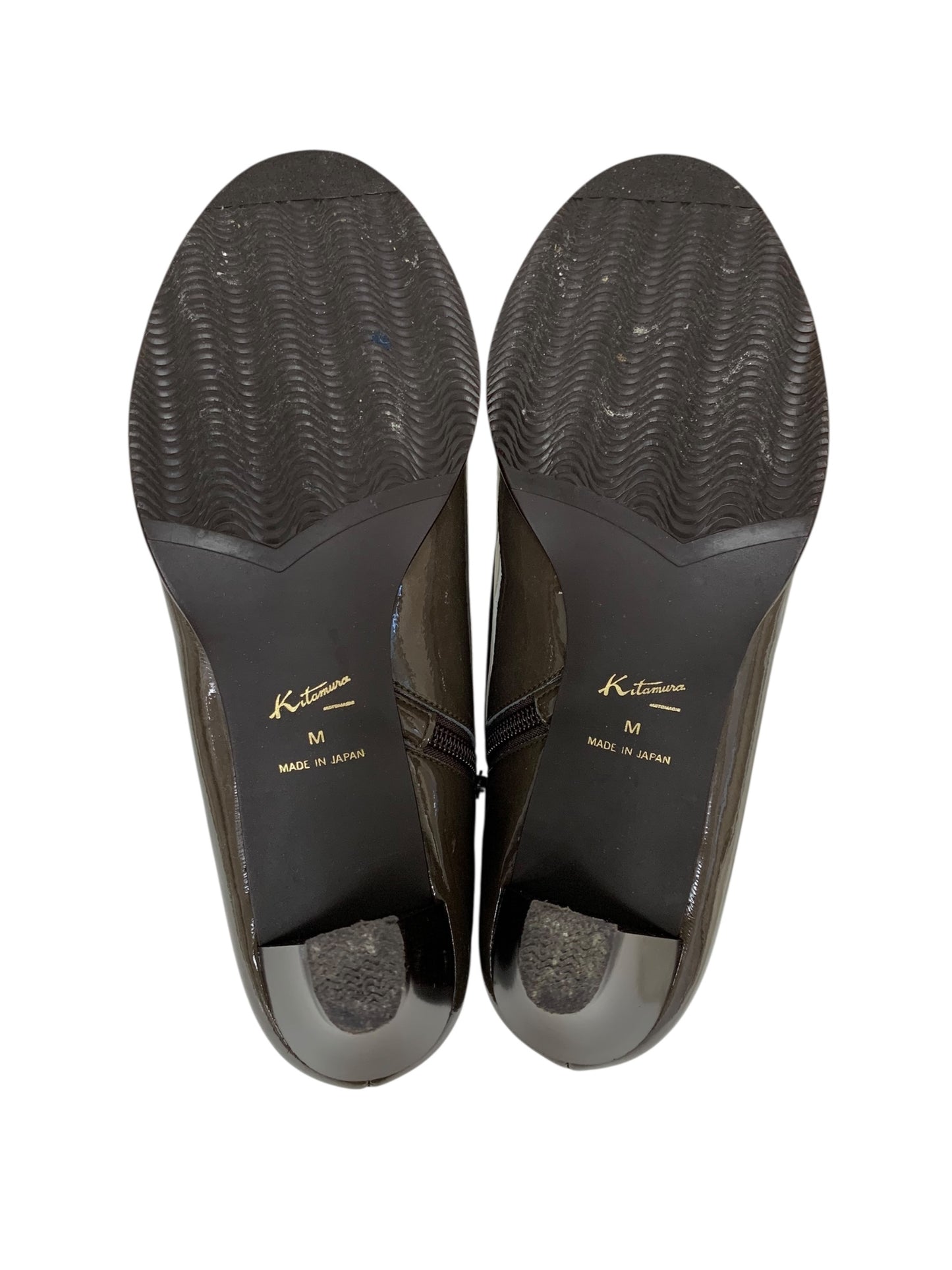 キタムラ YS0365 レインブーツ M ブラウン エナメル リボン IT7TS8BEHTWS