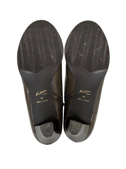 キタムラ YS0365 レインブーツ M ブラウン エナメル リボン IT7TS8BEHTWS