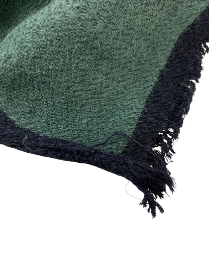 マニプリ スカーフ グリーン マルチカラー 猫 アニマル柄 シルク IT2R32YNKBUS