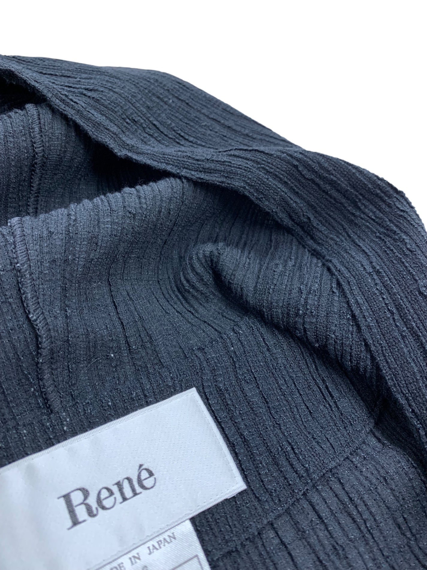 ルネ 6223030 カーディガン 36 ブラック 袖レースパーカー ITSJ349UYSRM