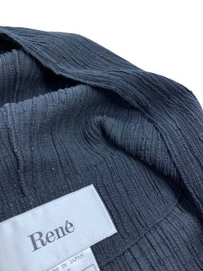 ルネ 6223030 カーディガン 36 ブラック 袖レースパーカー ITSJ349UYSRM