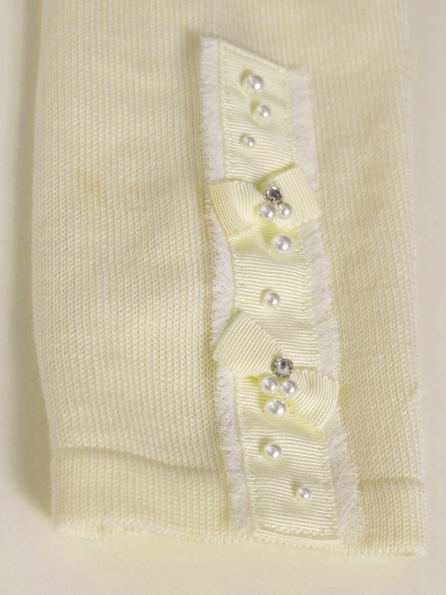 ルネ 6842980 パーカー 34 アイボリー ジップアップ パール リボン フリンジ ITXTG3XNJDFK