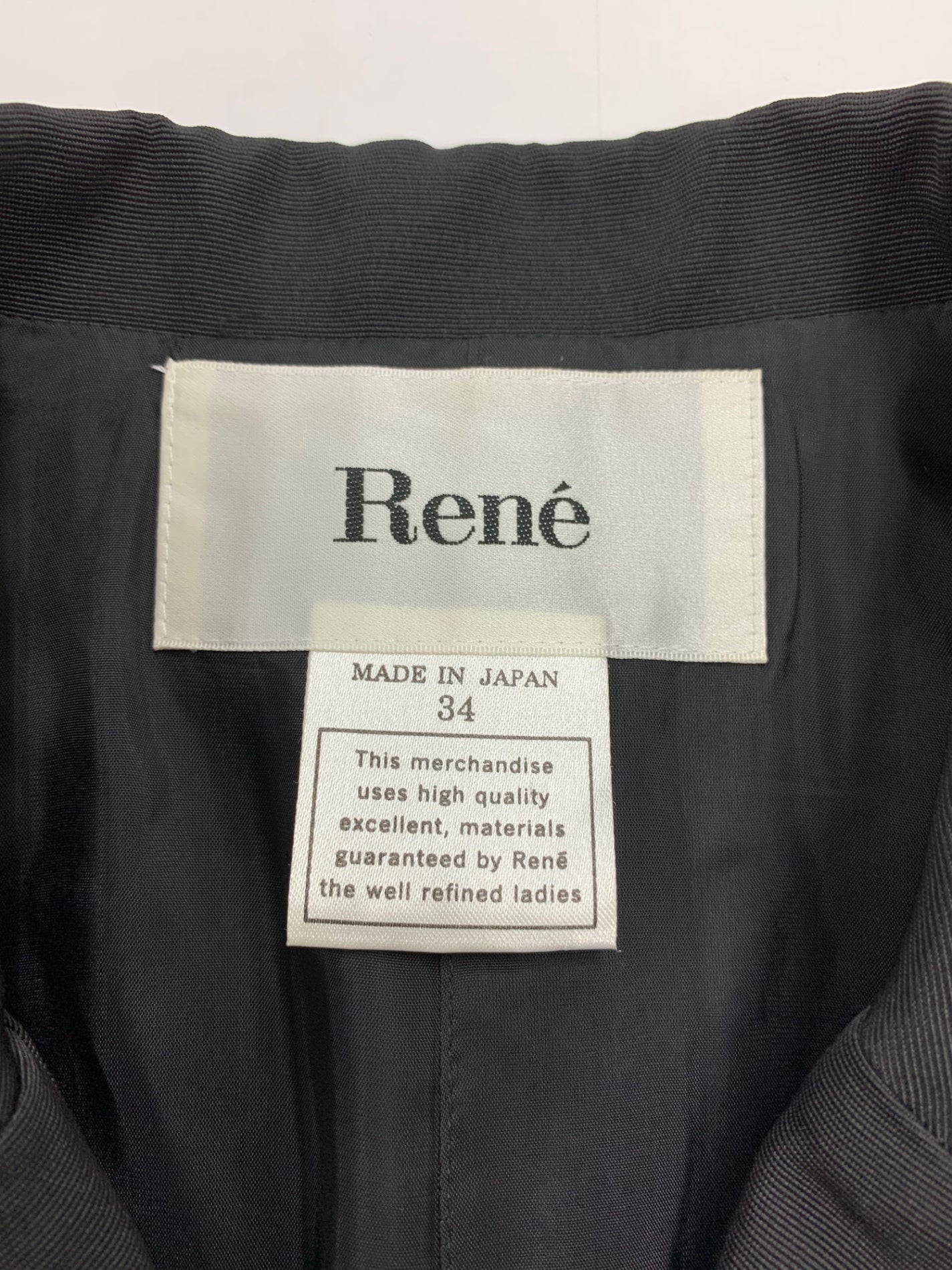 ルネ 6013470 ジャケット 34 ブラック シルク混 3B IT29YX2DZNDO