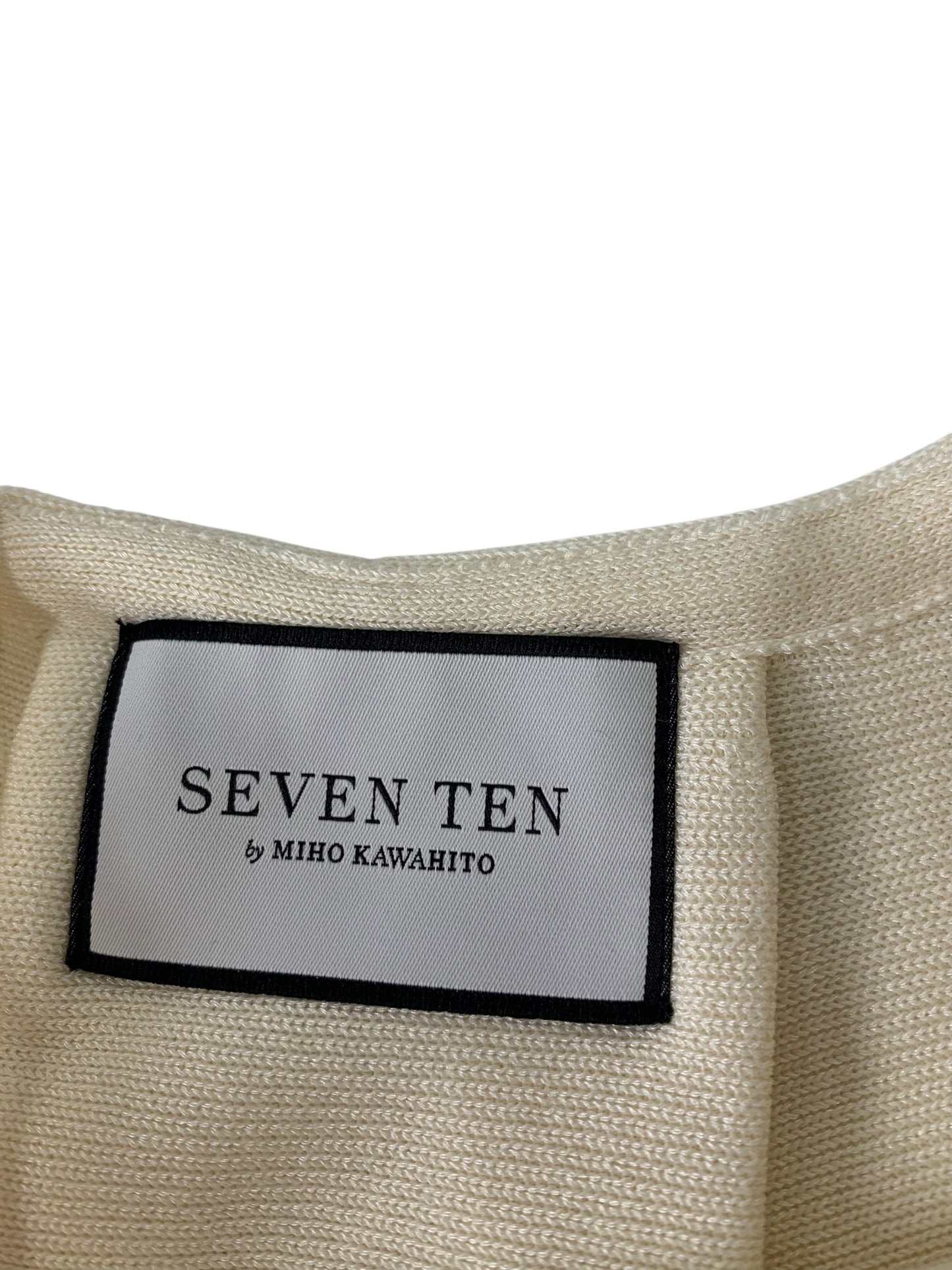 セブンテンバイミホカワヒト 7S204 ニットセーター Ｓ アイボリー マント風 IT3NB0BDU5GM