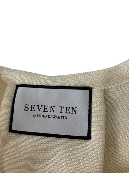 セブンテンバイミホカワヒト 7S204 ニットセーター Ｓ アイボリー マント風 IT3NB0BDU5GM