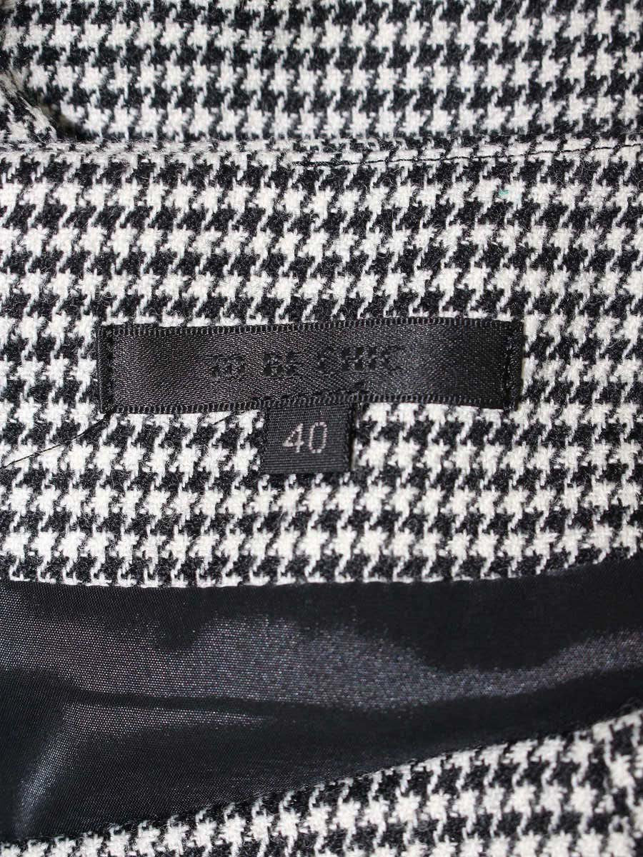 トゥービーシック W5S17-882-10 スカート 40 ホワイト/ブラック 千鳥格子 IT3BWV5NC5O0 【SALE】