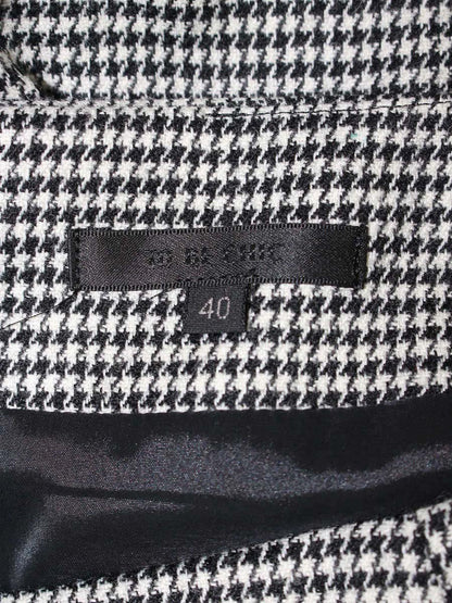 トゥービーシック W5S17-882-10 スカート 40 ホワイト/ブラック 千鳥格子 IT3BWV5NC5O0 【SALE】