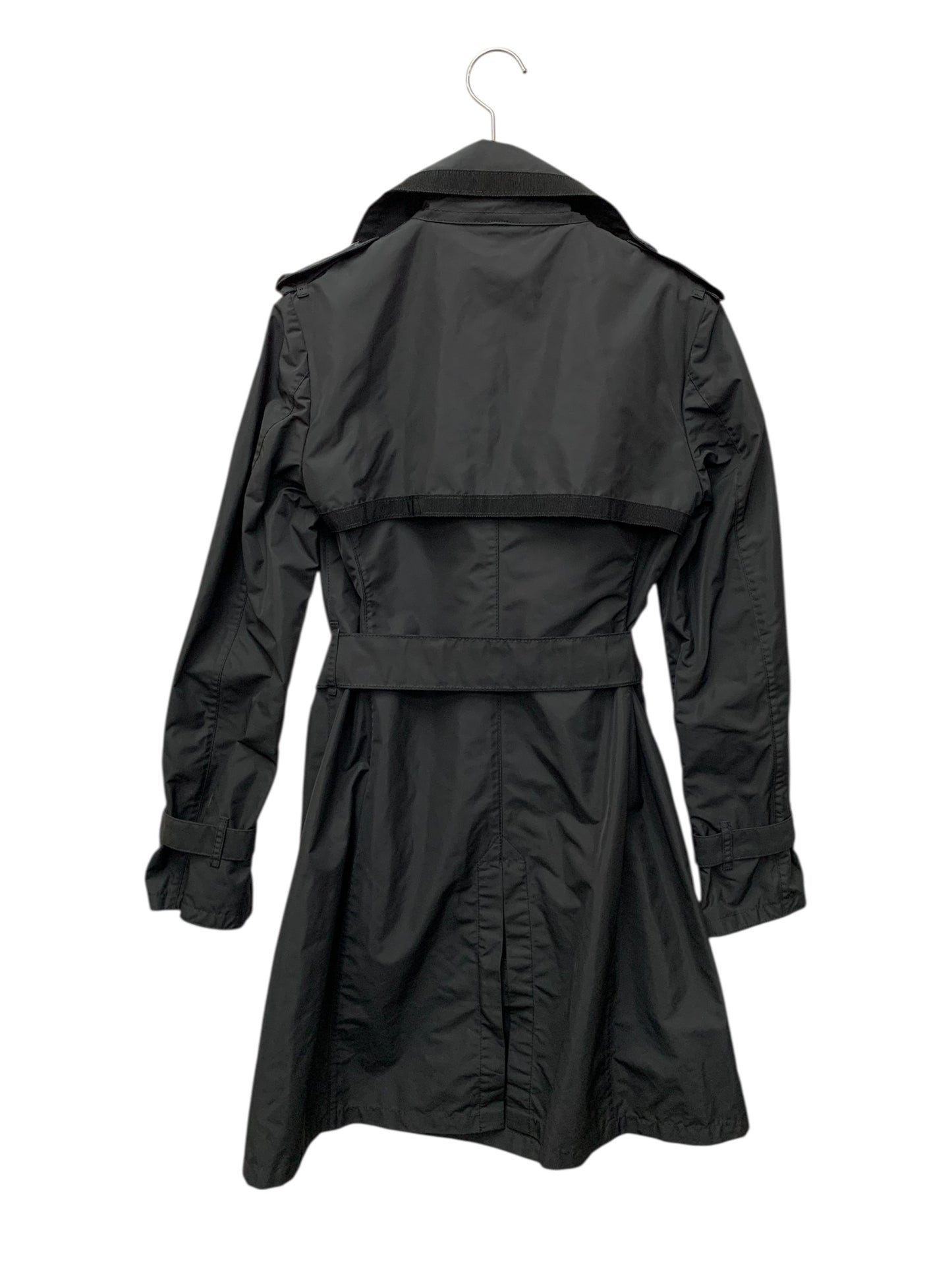 モンクレール サイプリエンヌ 210934907900 トレンチコート 0 ブラック ナイロン ITUCHSKP8D0I