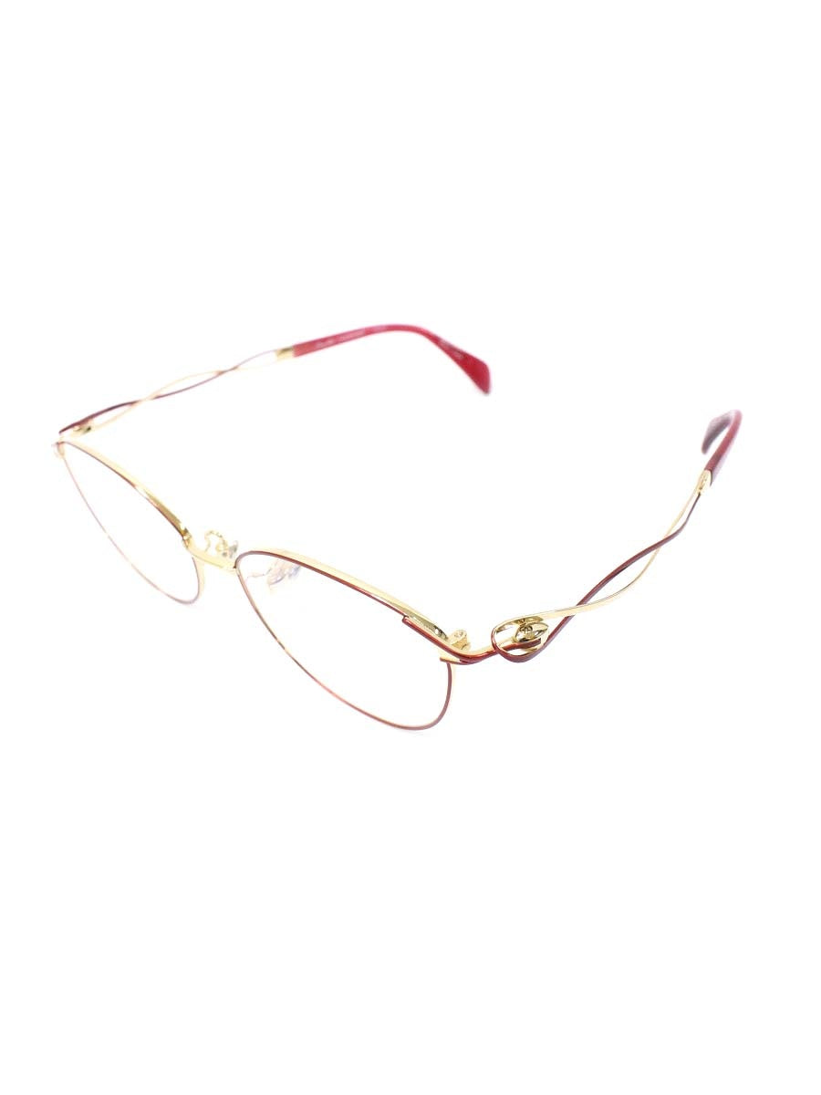 ラインアートシャルマン メヌエット XL1636 メガネ レッド/ゴールド メタルフレーム フルリム ウエリントン ITR92SC46NYY