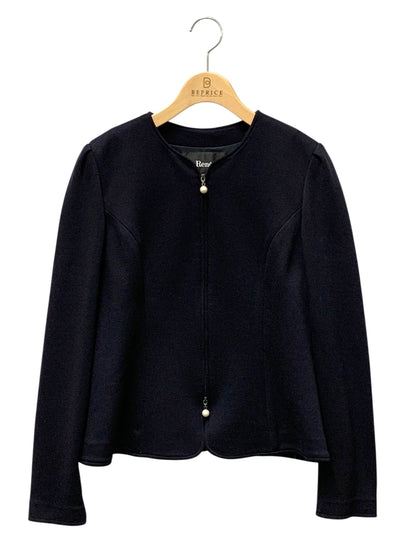ルネ 5347030 ジャケット 36 ネイビー パール ジップアップ IT427J75CGYS