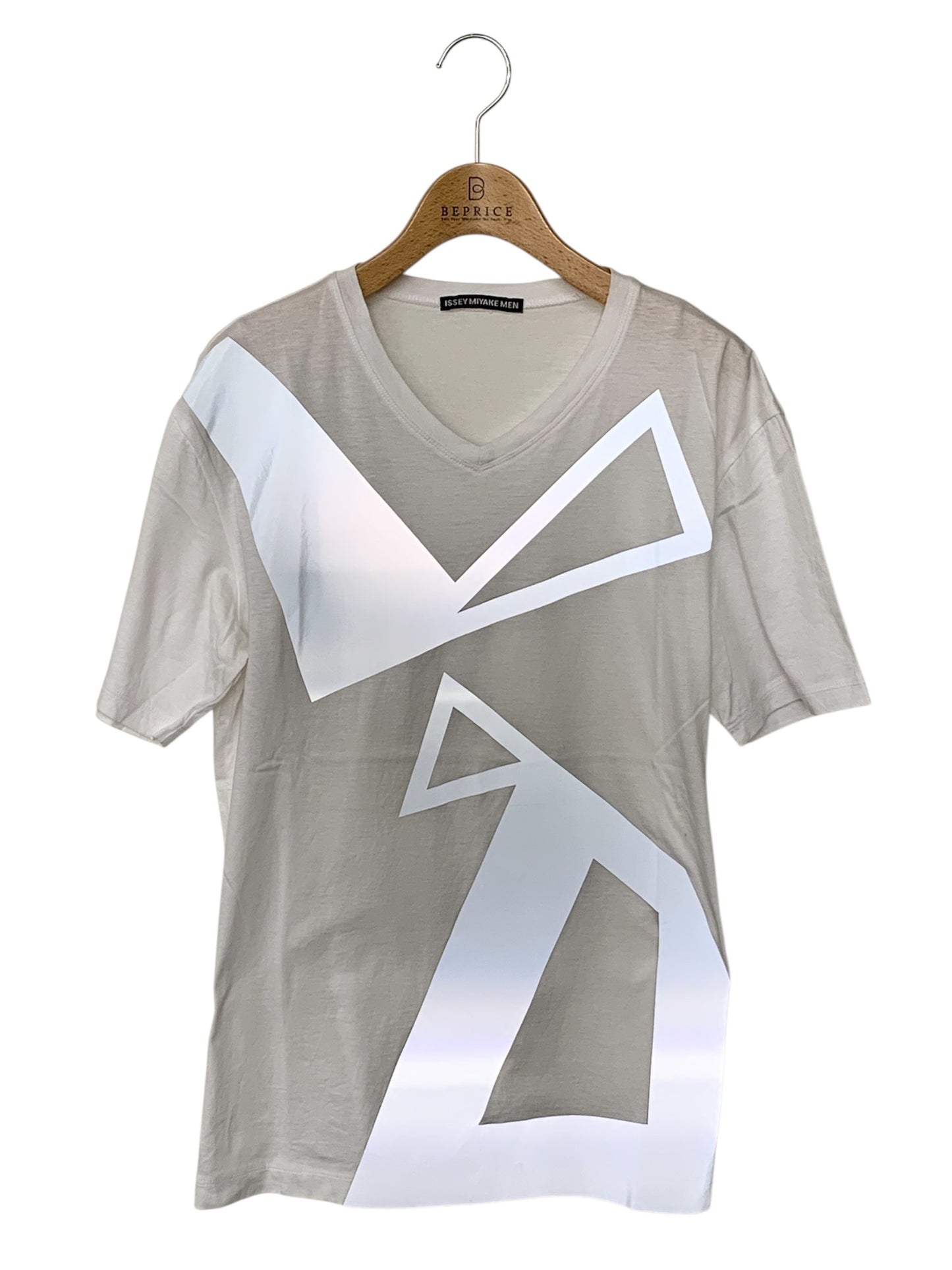 イッセイミヤケメン ME31JK281 Tシャツ 2 ホワイト シルバープリント IT4GVCW9JVDV
