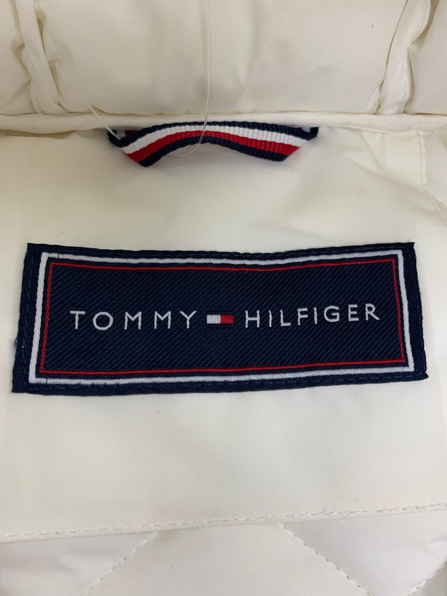 トミーヒルフィガー 1612217 中綿ジャケット Ｍ ホワイト キルティング　フード IT09X8M2IHFK